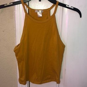 bozzolo mustard crop top
